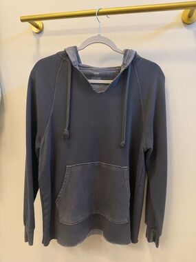 Aerie Distressed Oversized Hoodie – Dark Grey